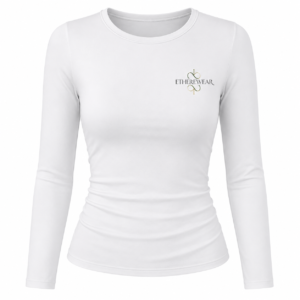 Zeagoo Women's Fitted Long Sleeve Crop Basic Tee